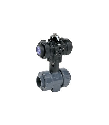 C200 - PVC-U - Ball valve with plastic pneumatic actuator EPDM gaskets