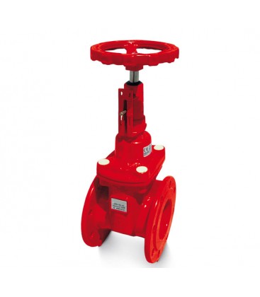 Resilient seated gate valves for fire service