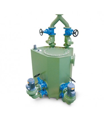 Awalift sewage pumping system