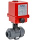 C200 - PVC-U - Ball valve with electric actuator from DN15 to DN50