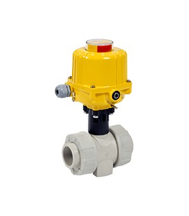 CL1 - PP - Ball valve with electric actuator from DN65 to DN100
