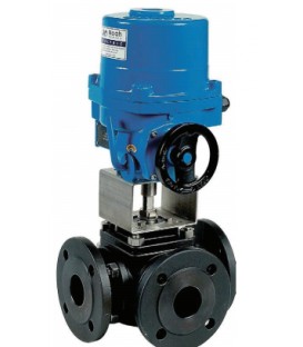 784 T - 3 way carbon steel flanged ball valve NA09 X