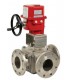 785 L - 3 way stainless steel flanged ball valve UVC15