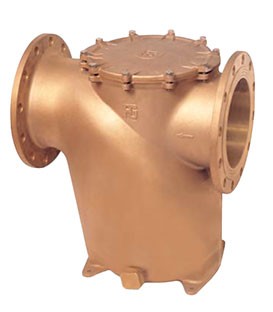 1281 -Horizontal intake water strainer with PN6/PN16 flanges