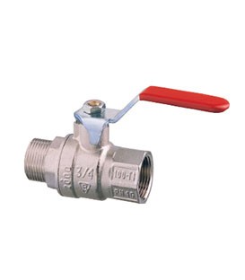 1571-Lever operated ball valve M-F full flow