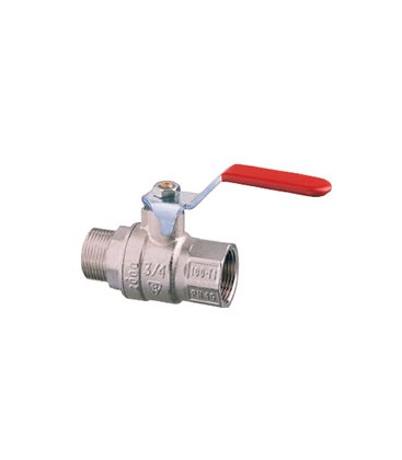 1571-Lever operated ball valve M-F full flow