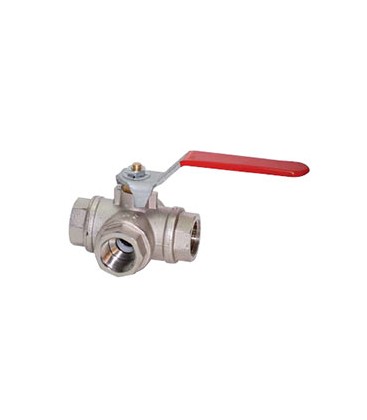 1551-Three ways ball valve F-F-F PN32 - “T” flow