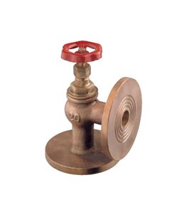 1650A-“Globe” angle valve metal tightness - semi automatic closing with undrilled or PN6/16 drilled flanges