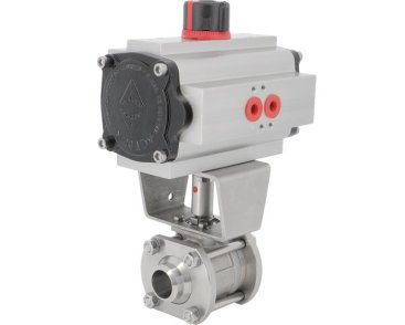 ELIT - Pneumatic actuated stainless steel ball valve