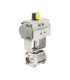 ELIT - Stainless steel ball valve ELIT + RE/RES pneumatic actuator