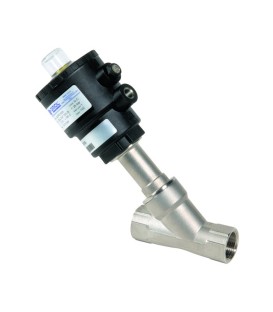 1452 - Normally open Flow entry below the clack the clack the clack ARÈS- Stainless steel actuated angle seat valves