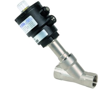 1452 - Normally open Flow entry below the clack the clack the clack ARÈS- Stainless steel actuated angle seat valves