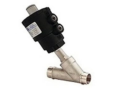 1460 - Normally closed - Flanged RF PN16 Flow entry below the clack ARÈS- Stainless steel actuated angle seat valve