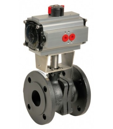 507 - Cast iron flanged ball valve double acting