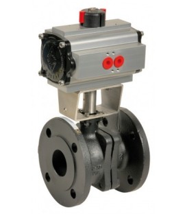 507 - Cast iron flanged ball valve double acting