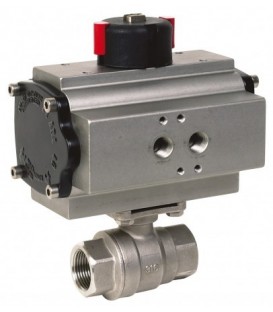 715 XS - 2 piece stainless steel ball valve double acting