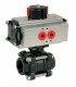 736 XS - 3 piece carbon steel ball valve double acting