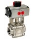 703 - 3 piece stainless steel ball valve double acting