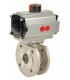 771 XS - Stainless steel flanged ball valve wafer type double acting