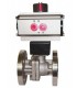 763 - Split-body stainless steel flanged ball valve