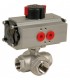 780 XS L - 3 way stainless steel ball valve double acting
