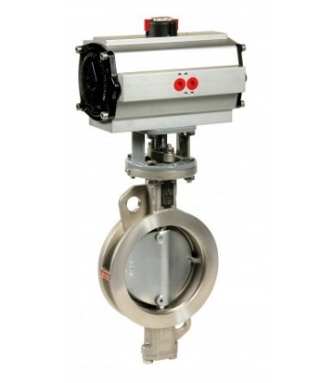 1114 - Stainless steel double offset butterfly valve double acting